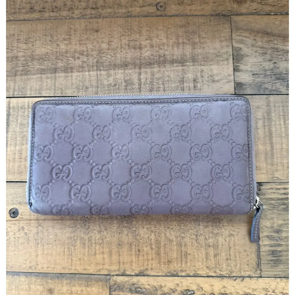 GUCCI Guccissima Princy Zip Around Long Wallet - Picture 2 of 12
